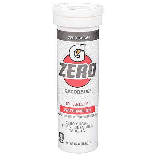 Gatorade, Zero Sugar Tablets Watermlon Thirst Quencher 10 unidades, 1.62 onzas