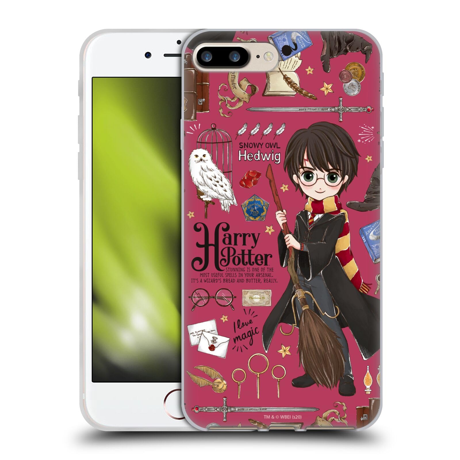 Head Case Designs Licenciado Oficialmente Harry Potter Patrón Luna Reliquias de la Muerte XXXVII Caso Funda de Gel Suave Compatible con Apple iPhone 12 / iPhone 12 Pro — view 116