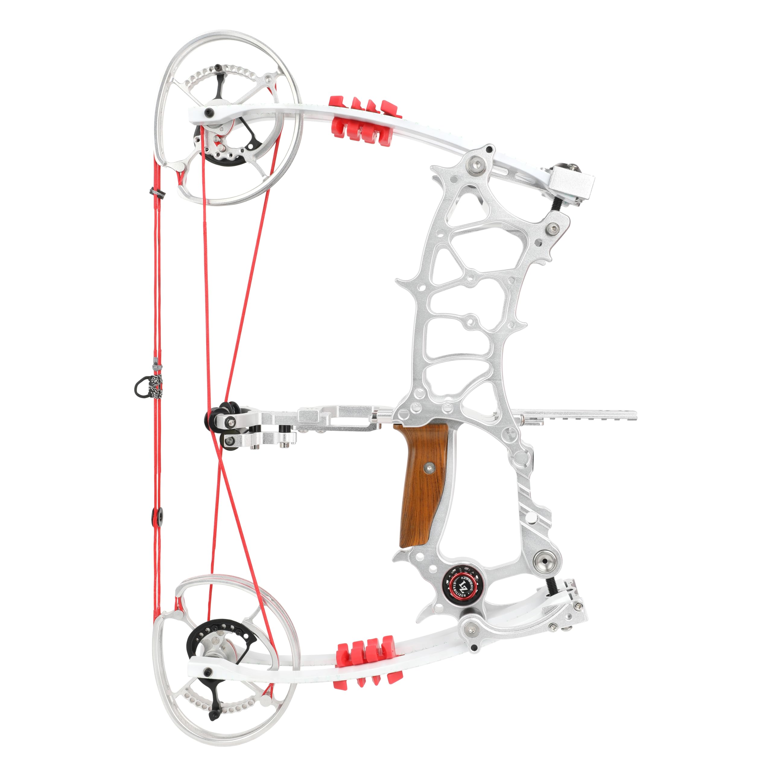 Wolfman Arco Composto Doppio UsoLavorato CNC, Regolabile 30-75 LBS, Asse Corto Ambidestro Kit Arcieria per Sfere d'Acciaio e Frecce, Caccia Pesca Tiro al Bersaglio per Adulti
