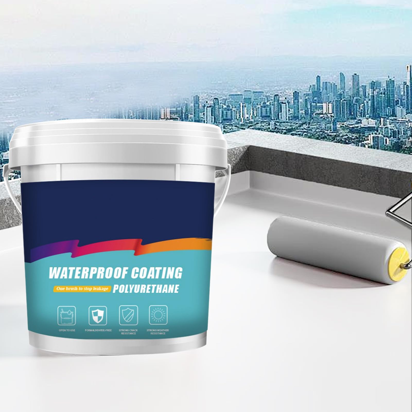 Mastic imperméable pour sol de salle de bain – Colle transparente pour