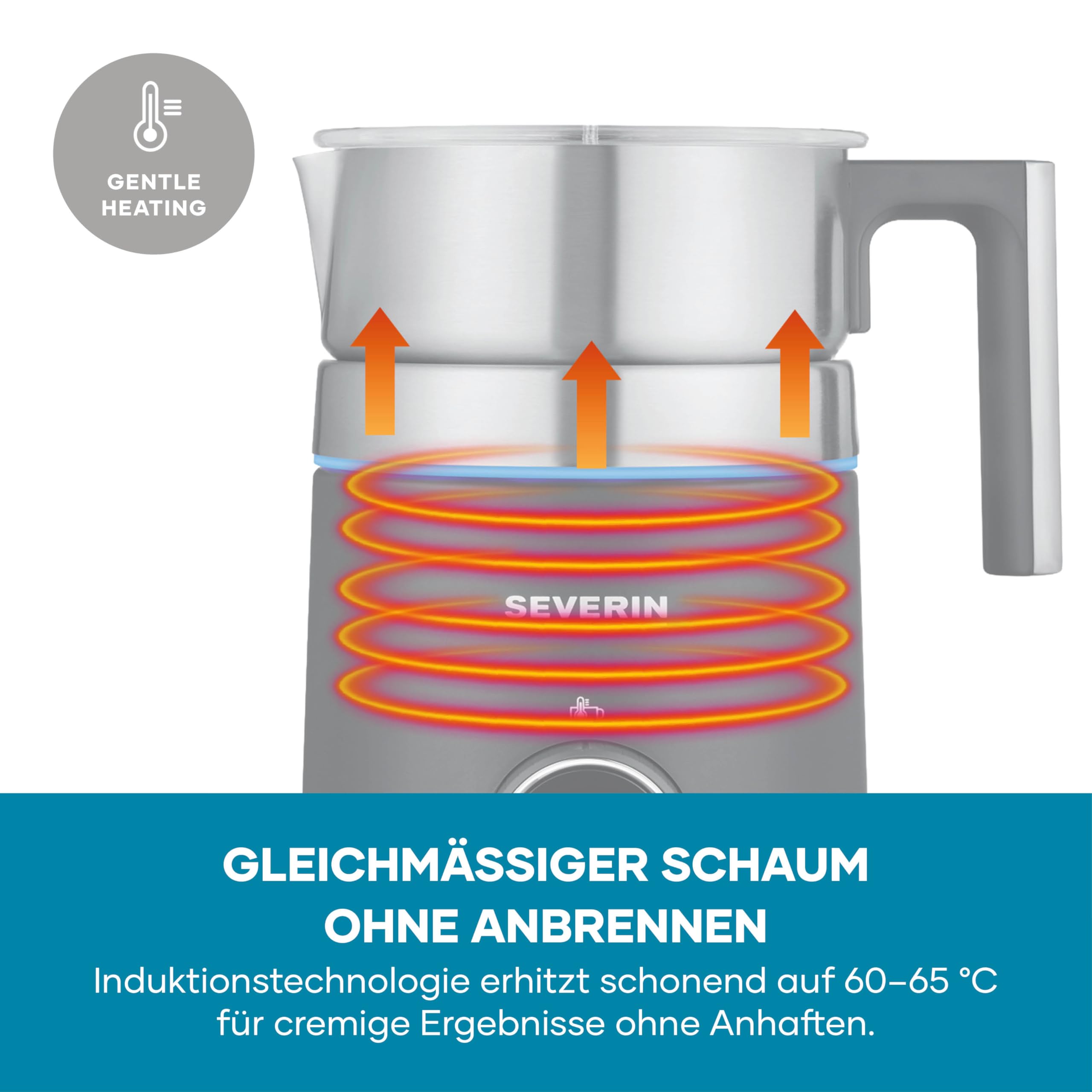 Severin Spuma 500 Induktions-Milchaufschäumer, elektrisch, 500 ml