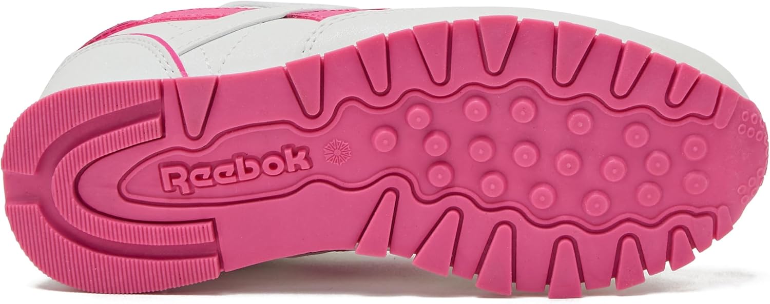 Reebok Classic Leather Step N Flash 2.0 LED Light Up Boys and Girls Sneakers, Lightweight Tennis or Athletic Shoes, Little Kids and Toddler Size 11-3 1 Little Kid White/True Pink image 5 of 6 B0D71MH4ZC