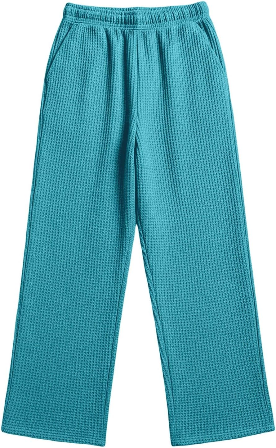 Mens Sweatsuits 2 Piece Set Waffle 1/4 Zip Hoodies and Casual Pants Lounge Outfits Loose Polo Shirts Athletic Sets