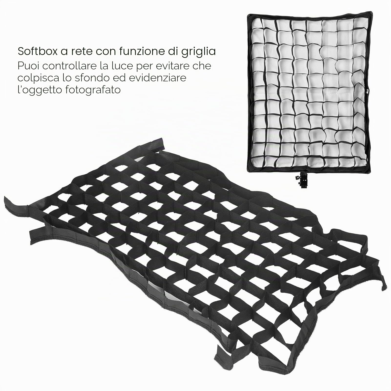50 x 70 cm Softbox Griglia Cellulare Mesh Nido d'ape Griglia Softbox Pieghevole honeycomb softbox grid per Fotografia Vista Studio Accessori