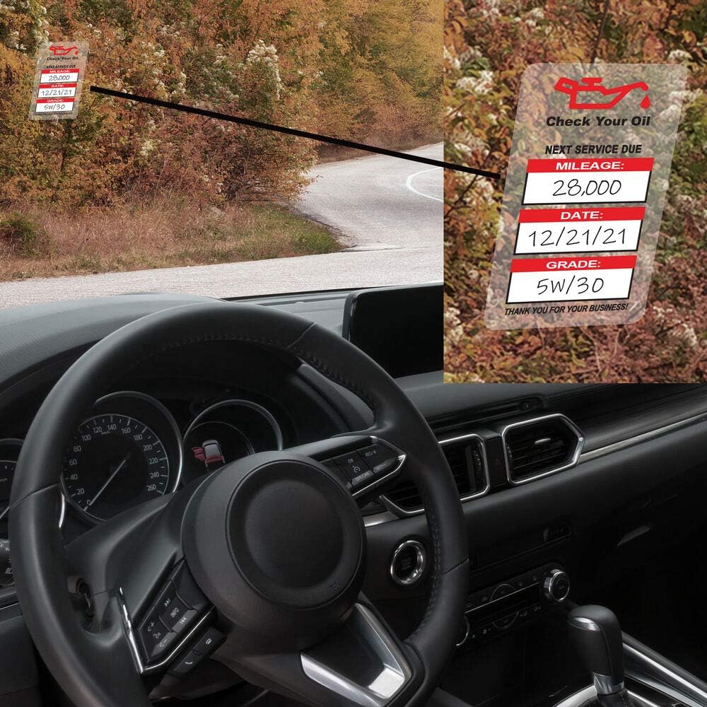 Auto Service Reminder Stickers, Handwritten, Ultra Removable, 500 Count