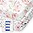 Pack N Play Sheets Girl, TotBasic Floral Mini Crib Sheets Fitted, Premium Jersey Knit Pack and Play Sheets, Stretchy Play Yard Sheets for Pack and Play Mattress, 2 Pack (Pink Floral)