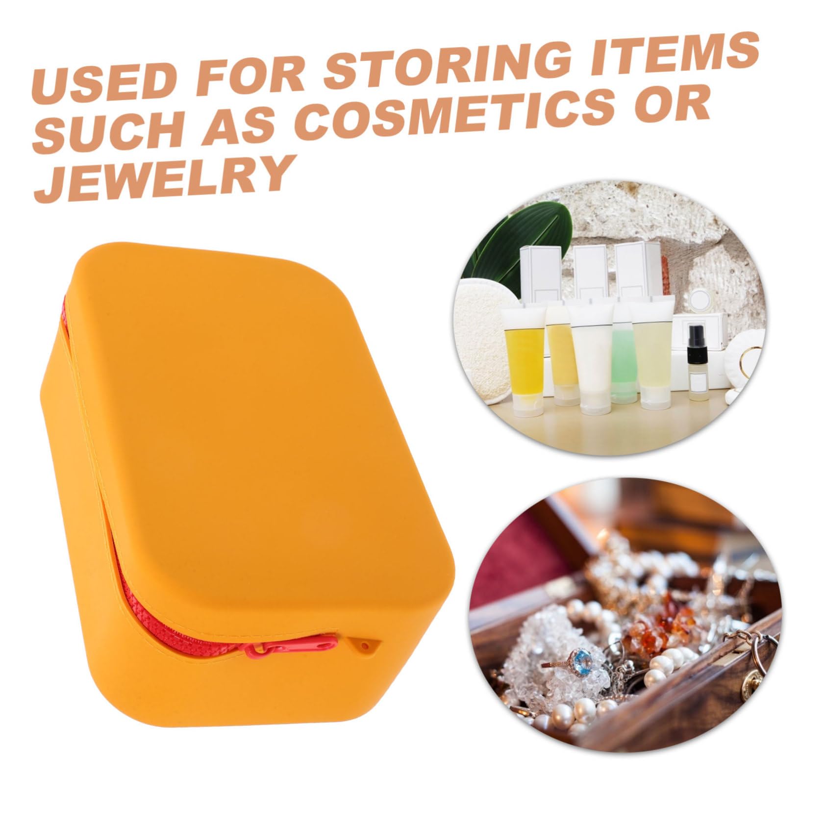 3stücke Silicone Kosmetiktasche Tragbare wasserdichte Makeup Bag Für Reisen Große Kapazität Zur Aufbewahrung Von Toilettenartikeln Und Schmuck