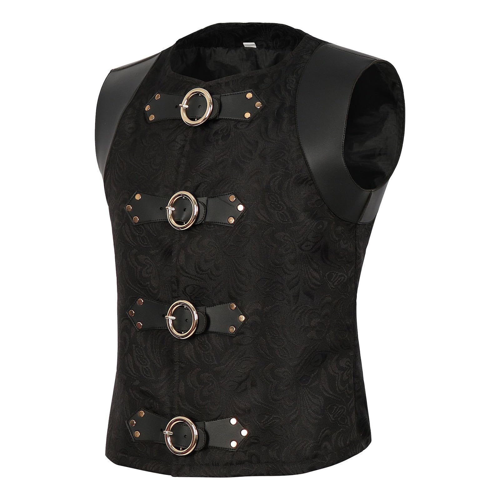 Disfraz de corsé medieval para hombre con ajuste regulable para escenarios 8