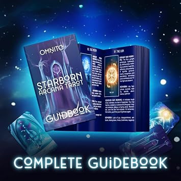 Original Starborn Arcana 78 Tarot Card Set, Unique Borderless Deck, Fortune Telling Cards, Classic Meanings with Guide Book for Beginners and Pro