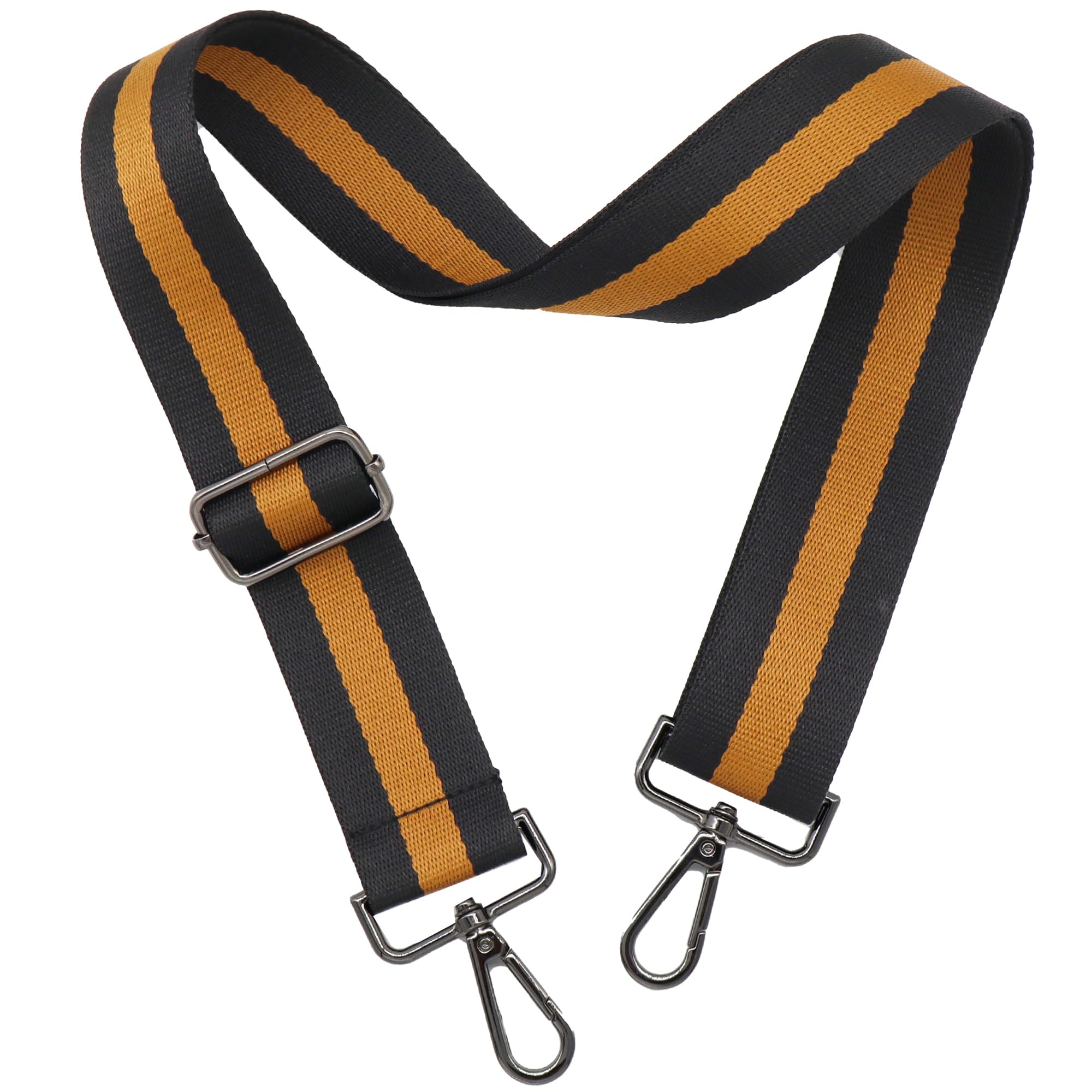Purse Strap Gold Hardware Replacement Crossbody Bag Strap, Wide Adjustable Shoulder Strap