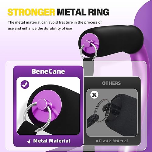 Vista 31 de BeneCane Bastón ajustable con mango acolchado suave compensado para hombres y mujeres, base de estabilidad extra ligera, cómoda, ayuda de movilidad