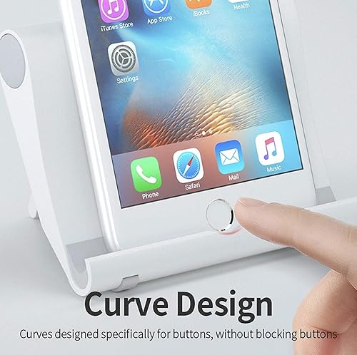 Miniatura 6 de Soporte multiángulo para teléfono celular, soporte para montaje en cuna, estación de carga, tableta, cama de escritorio, oficina, escuela, cocina,