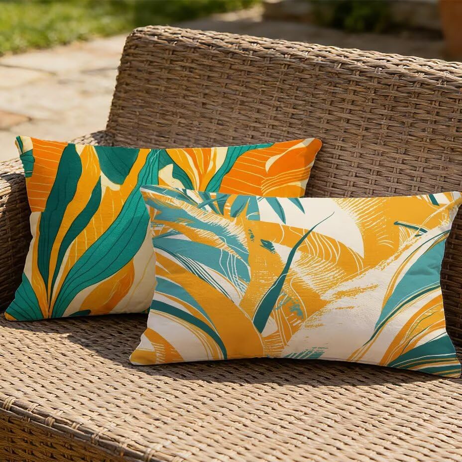 Housses de coussin de jardin étanches 50x70 pour des après-midis confortables sur votre terrasse
