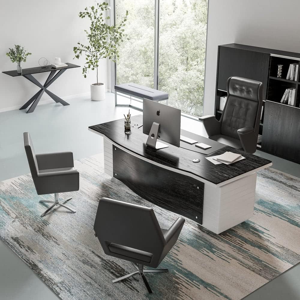 ZURI Modern Lyst Occasional Swivel Chair - Slate