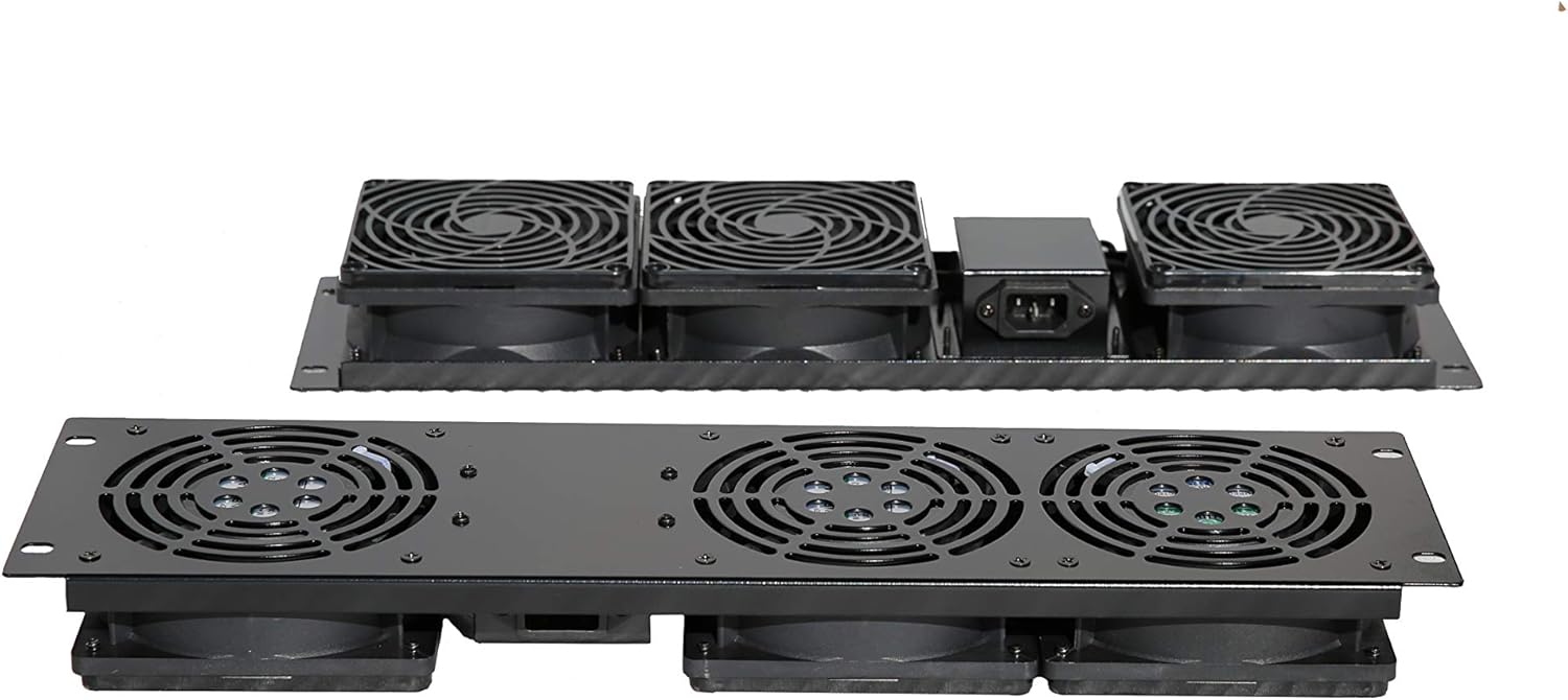 Product Deal RAISING ELECTRONICS Rack Mount 3-Fan Cooling Unit 3U for Server Cabinet