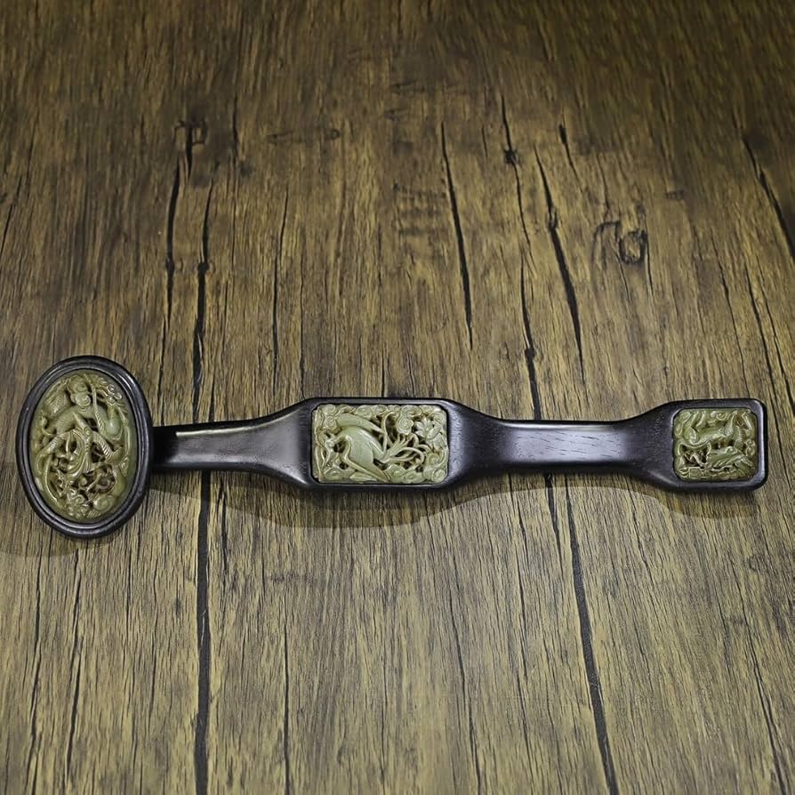 清時代玉如意共箱希少