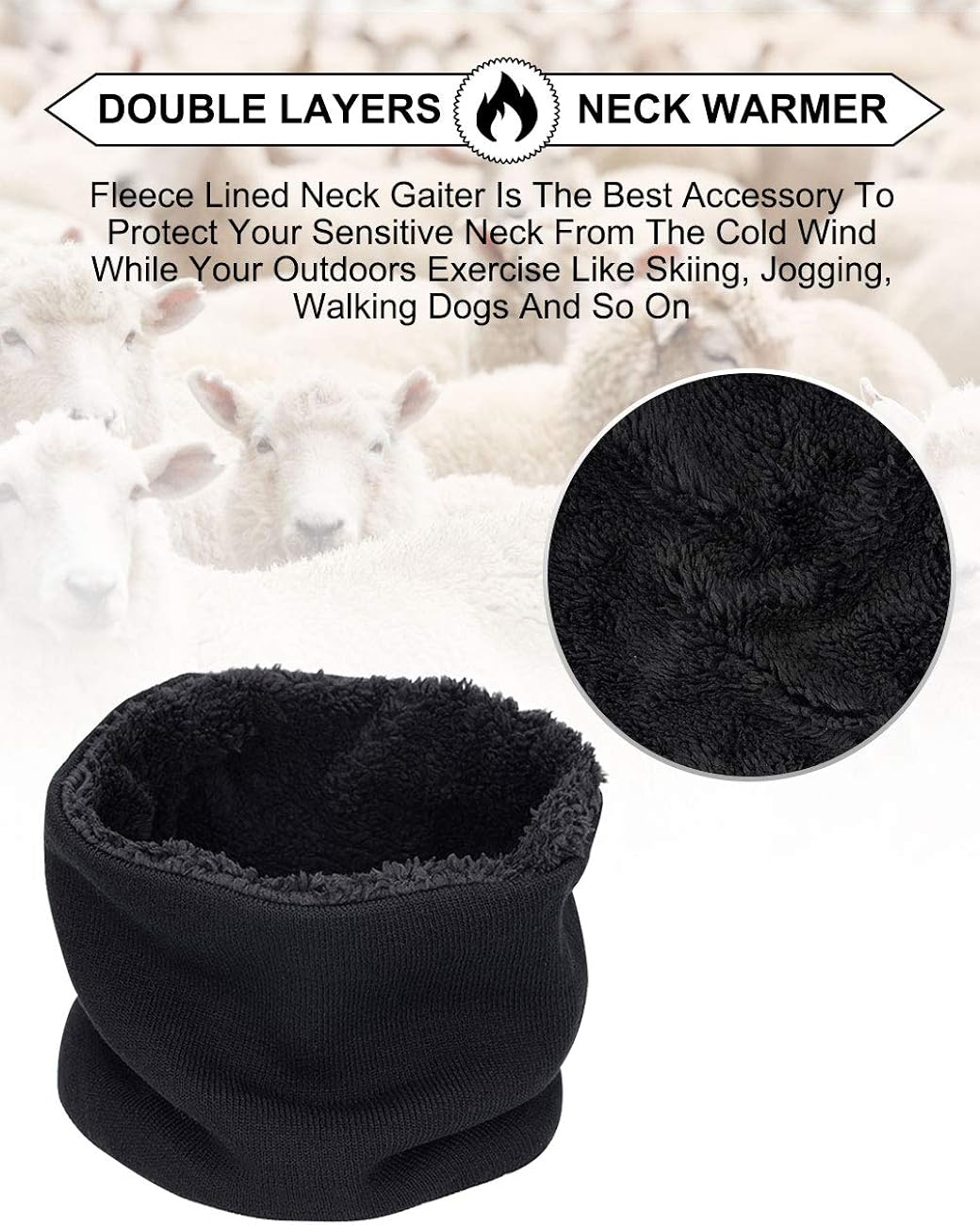 Maylisacc Winter Mens Womens Knit Beanie Hat Stocking Skull Cap Infinity Circle Loop Scarf and Touch Screen Gloves 3Pcs Set Black at  Women’s Clothing store