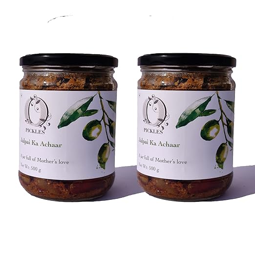 Opickles | Homemade Achar | Handmade Pickles | Jalpai ka Achaar & Jalpai ka Achaar | Indian Olive Pickle & Indian Olive Pickle | 500gm + 500gm