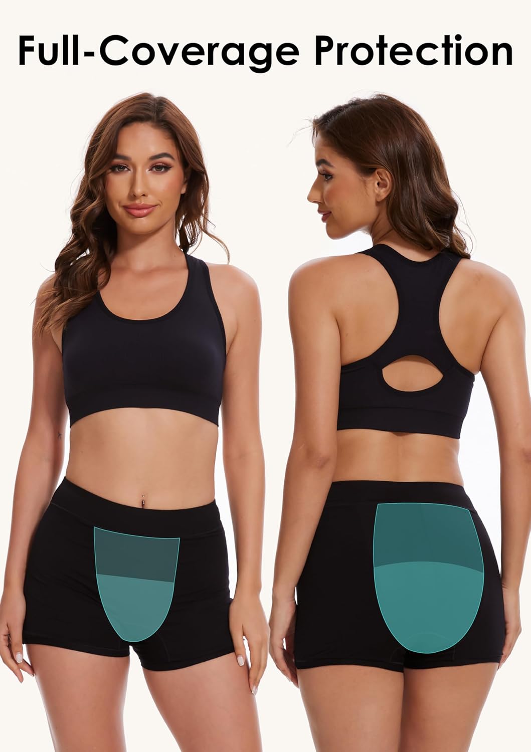 Overnight Period Shorts For Women, Leak-proof, Heavy Flow, Menstrual Absorbent Boyshorts - Image 5