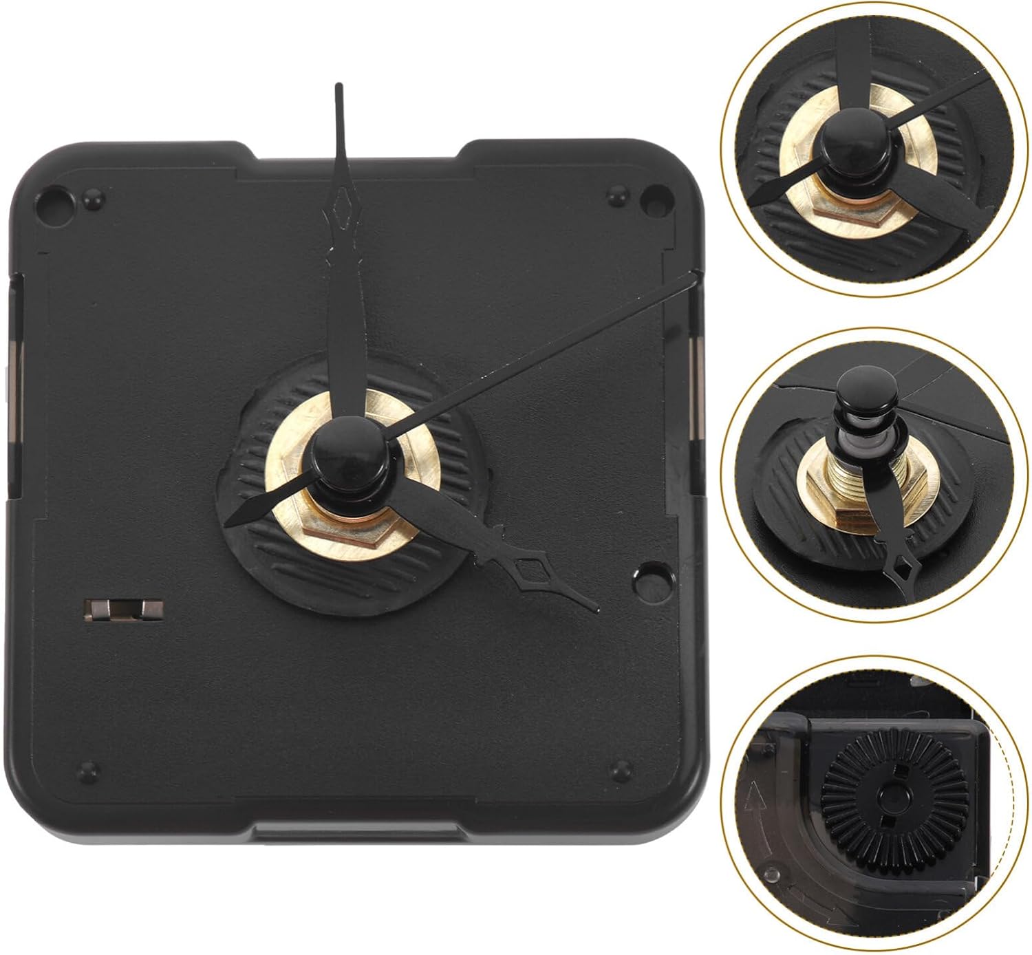Hemoton 1set Clock Movement Replacement Parts Silent Mechanism for Wall Clocks Fits and Shaft Components