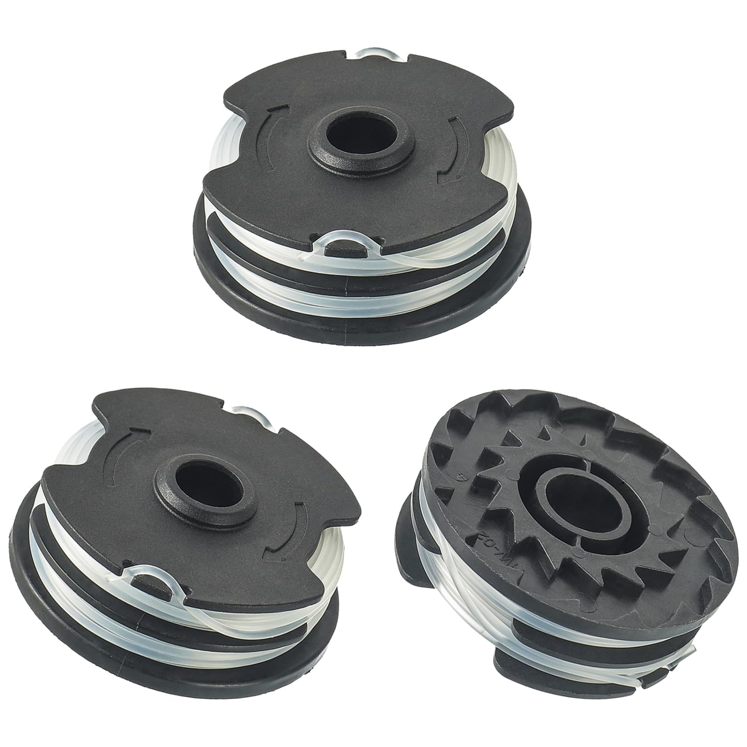 JAMHER Replacement Spool and Spool Cover, Compatible with Parkside LIDL PRT 550 A1, B2, C3; PRTA 20-Li C3 Replacement Parts Edge Cutter (3 Replacement Spool)