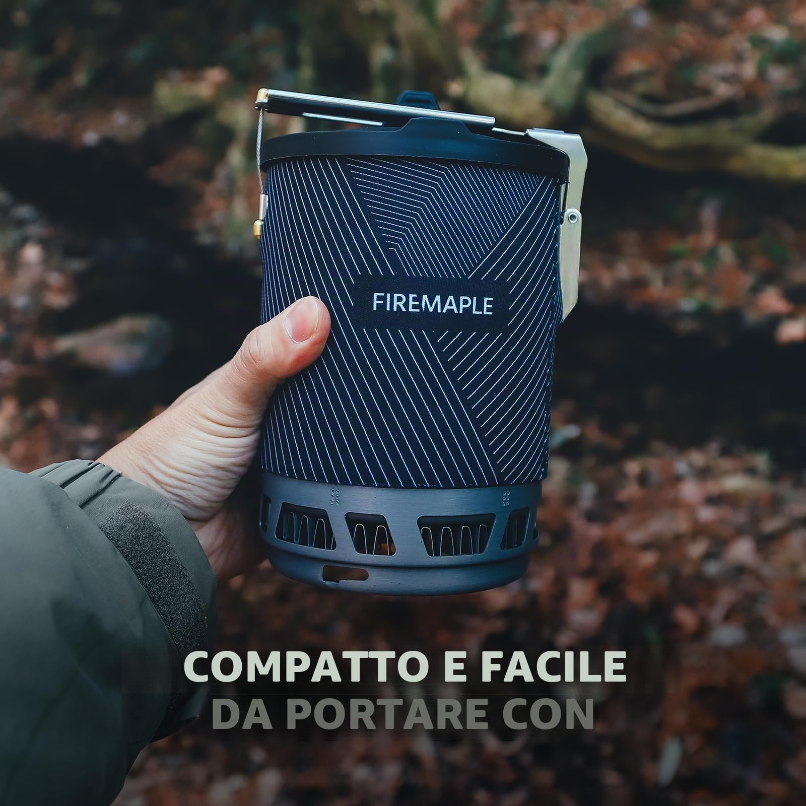 Fire-Maple X2 Pro Fornello a Gas Portatile per Campeggio Bruciatore a Gas Leggero per Escursionisti Outdoor Cottura con Accensione Piezoelettrica, Supporto per Pentole e Supporto per Bombola