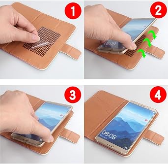 Color Design PU Wallet Flip Leather with Card Slots Cover Skin Protection Case Shell for EL D57 5.71 (Brown)