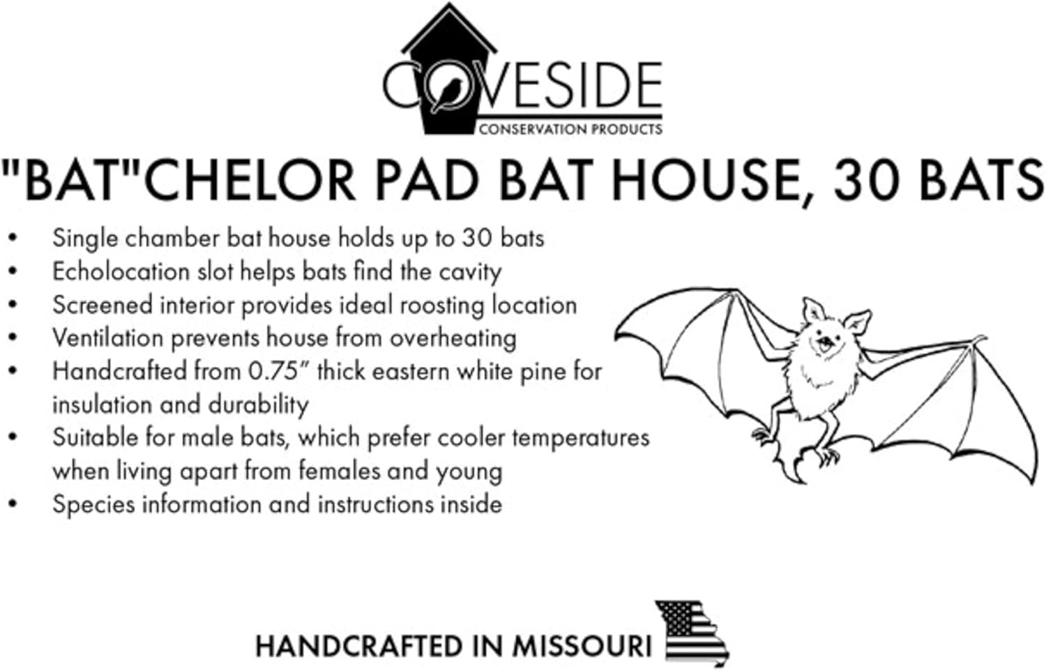 "Bat"chelor Pad | Bat House | Bat Box