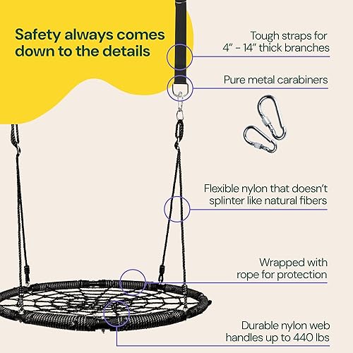 Miniatura 4 de Columpio de árbol de platillo de 40 pulgadas