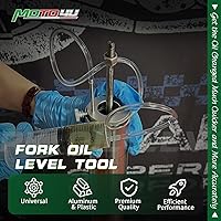 Vista 2 de MOTO4U Kit de ajuste de aceite de horquilla - Jeringa de 2.0 fl oz con anillo ajustable para suspensión de horquilla de motocicleta
