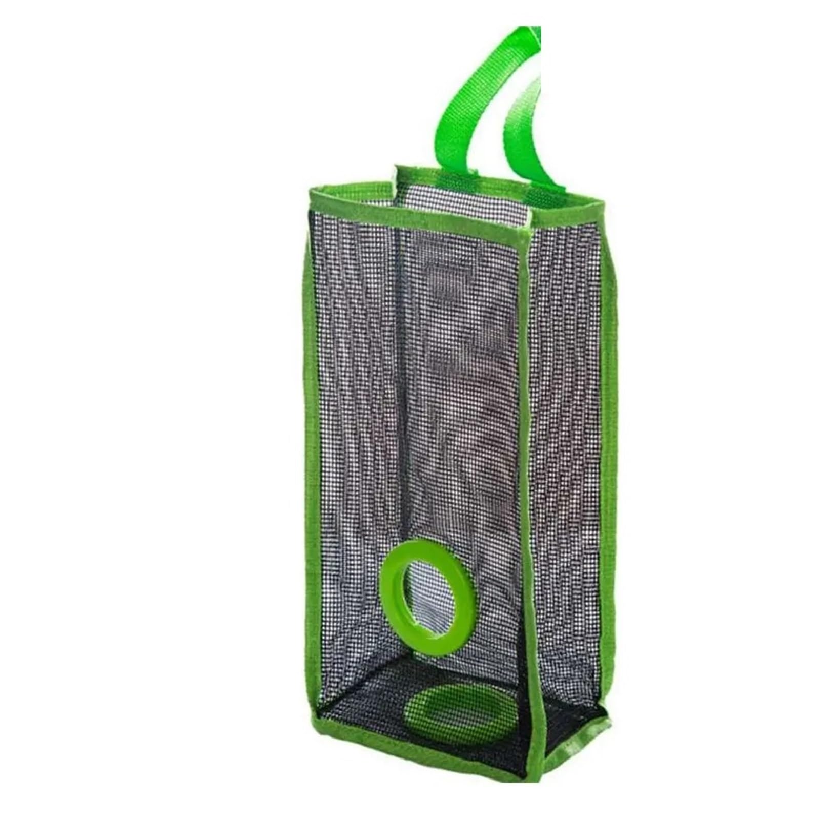 Caja de Almacenamiento Bolsas Basura, dispensador Malla for Colgante, Bolsa Reutilizable for Cocina, Montaje en Pared, 4 Uds(Green)