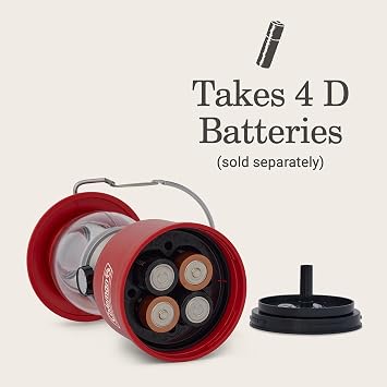 Coleman Classic LED Lantern 300L/500L Handheld Lantern with Hanging Handle Durable & Water-Resistant with Long Runtime for Camping Emergencies & at-Home Usage