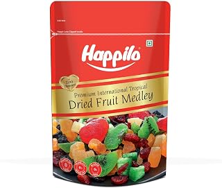 Happilo Premium International Dried Tropical Fruit Medley 200g | Healthy Snacks, Dry fruits|Wholesome & Vitamin Rich Healt... Price In India
