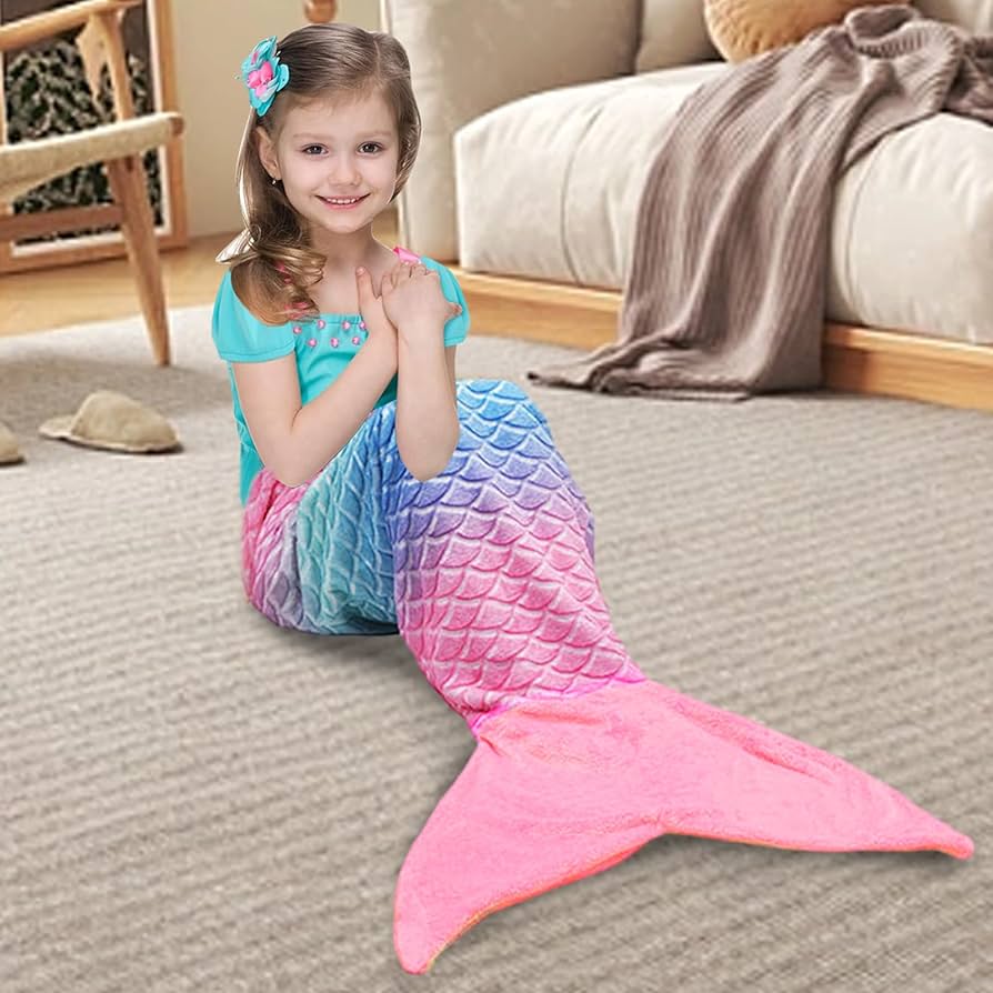 Amazon.co.jp: GIZMAC マーメイドテールブランケット大人用