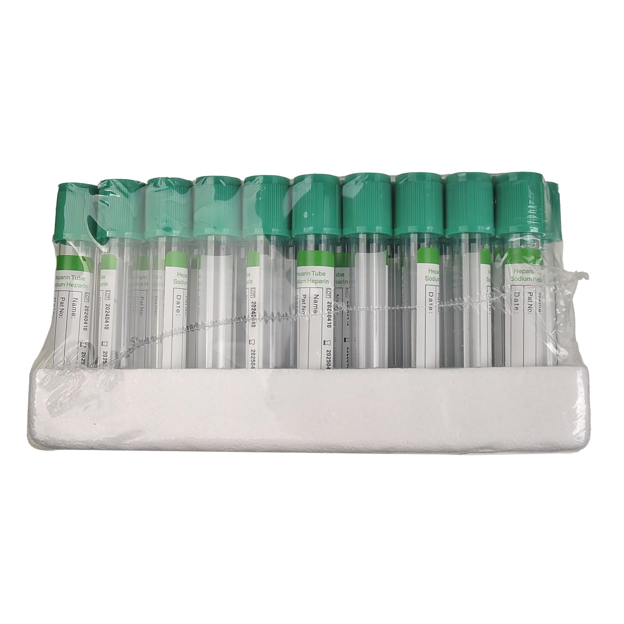Tubos de recogida de sangre veterinaria, tubos de coagulación, sodio tamponado, 2 ml, paquete de 100