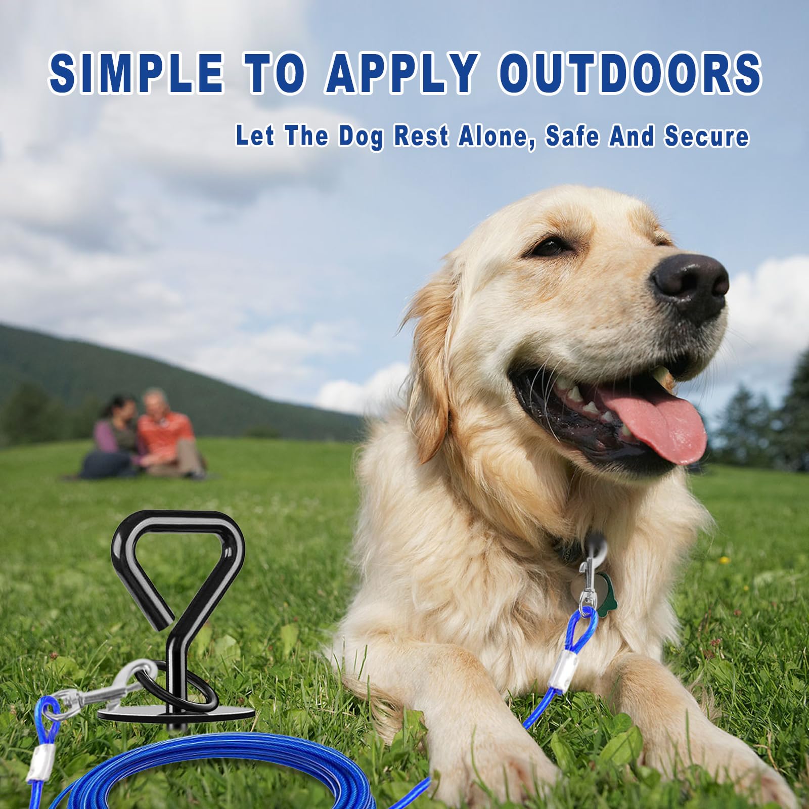 Ancoraggio Terra Per Cani - Paletto A Spirale, Fino A 220 Libbre - Foto 8