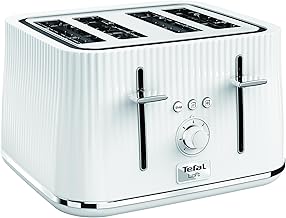 Tefal Loft 4-Slot Toaster, 7 Browning Levels, Defrost, Stop + Reheat Functions, Removable Crumb Tray, High-lift + Self-Cen…