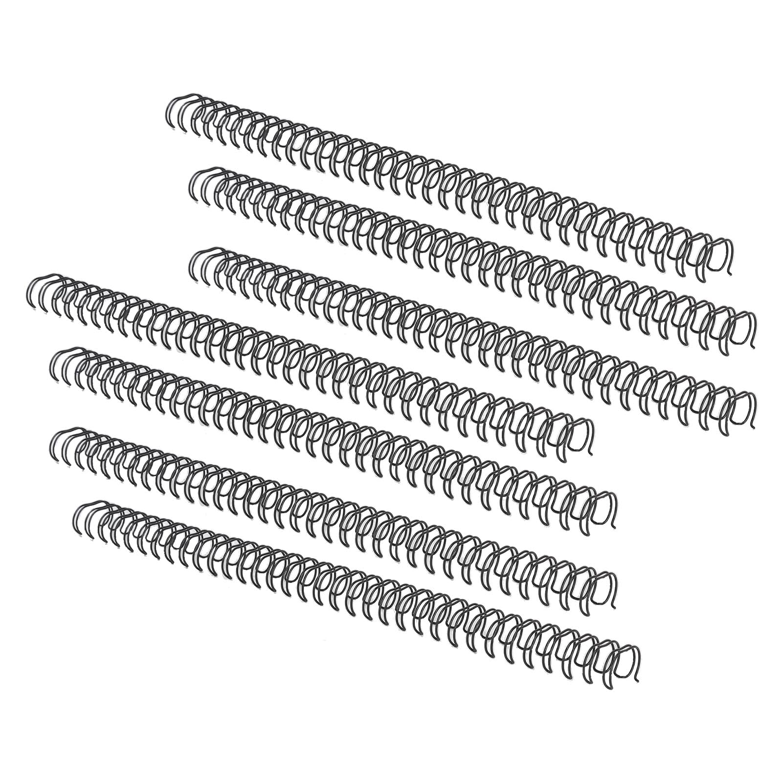 Cocoarm Dorso con Rilegatura a Filo Metallico a Doppio Anello, Rivestimento in Filo di Ferro, capacità 180 Fogli, per Documenti e Report A4 (BLACK)