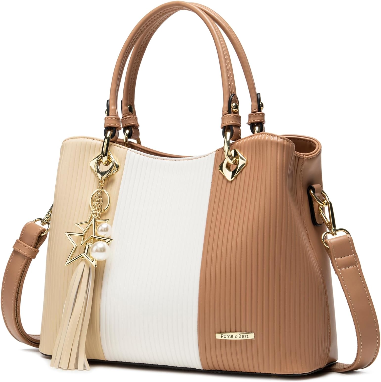 Pomelo Best Bolso de mano de mujer, bolso bandolera multicolor a