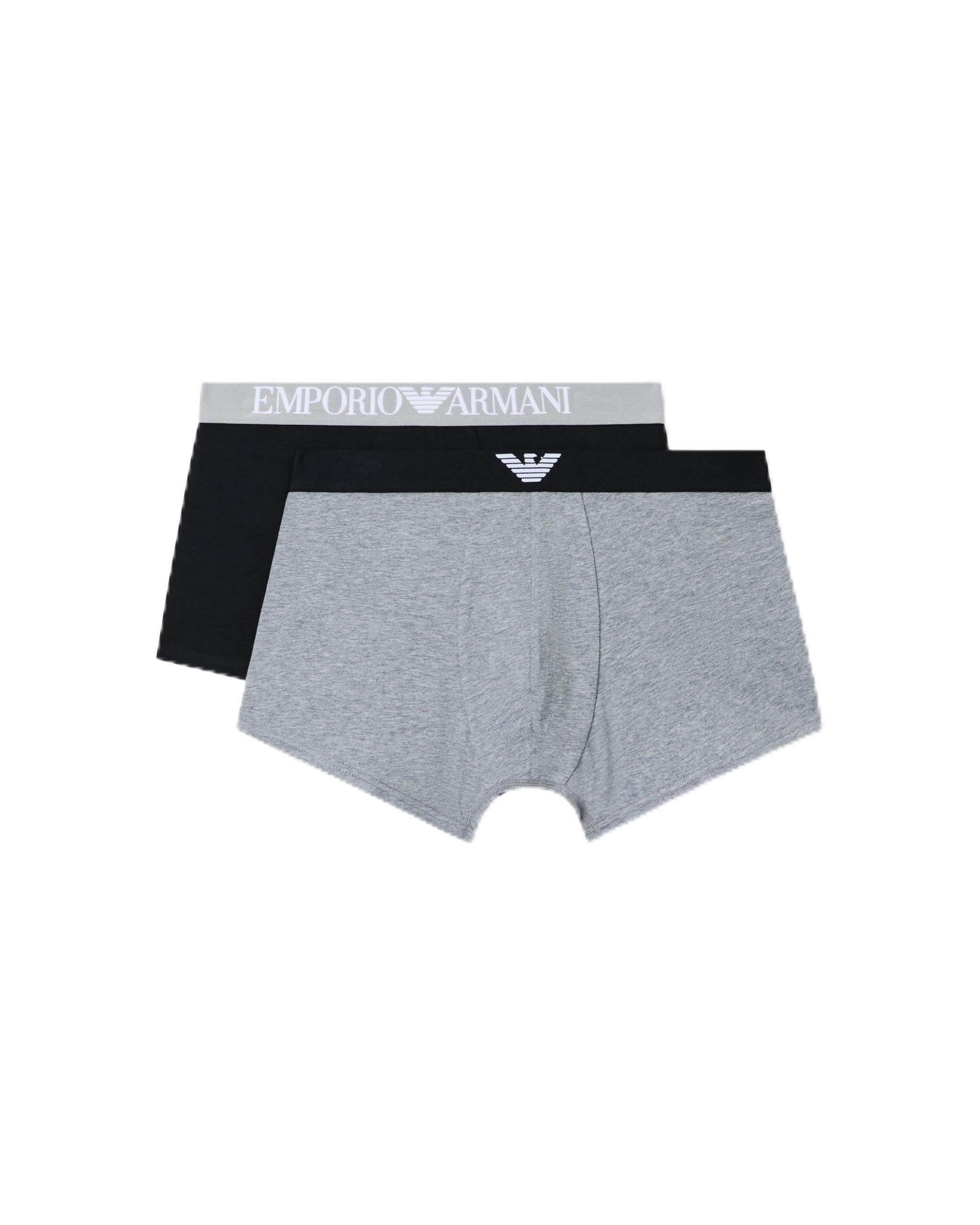 Emporio Armani Men's Endurance 2-Pack Trunk Grey XL