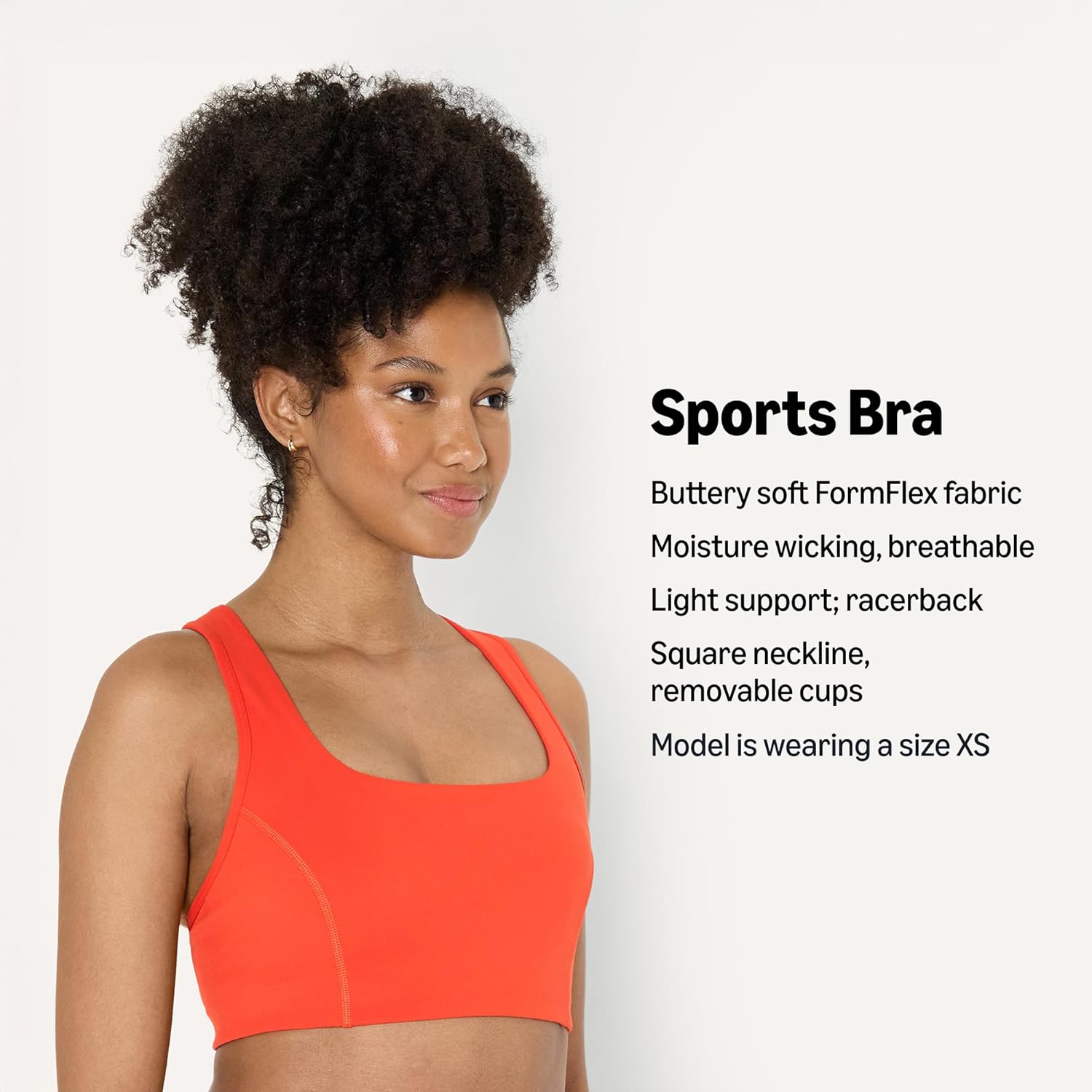 Amazon Essentials Women's Women's FormFlex Light Support Square Neck Sports Bra - Image 2