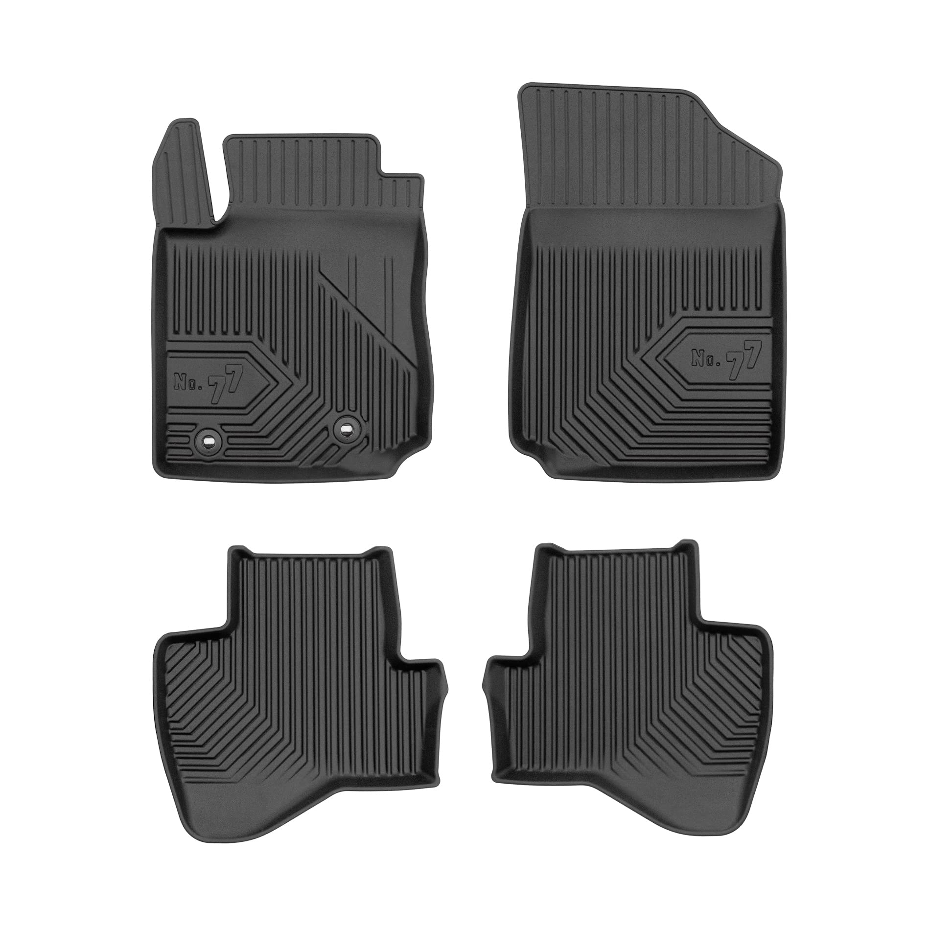 FROGUM No.77 Tappetini auto in gomma su misura per Toyota Aygo II 2014-2021 | bordi alti I Per ogni stagione