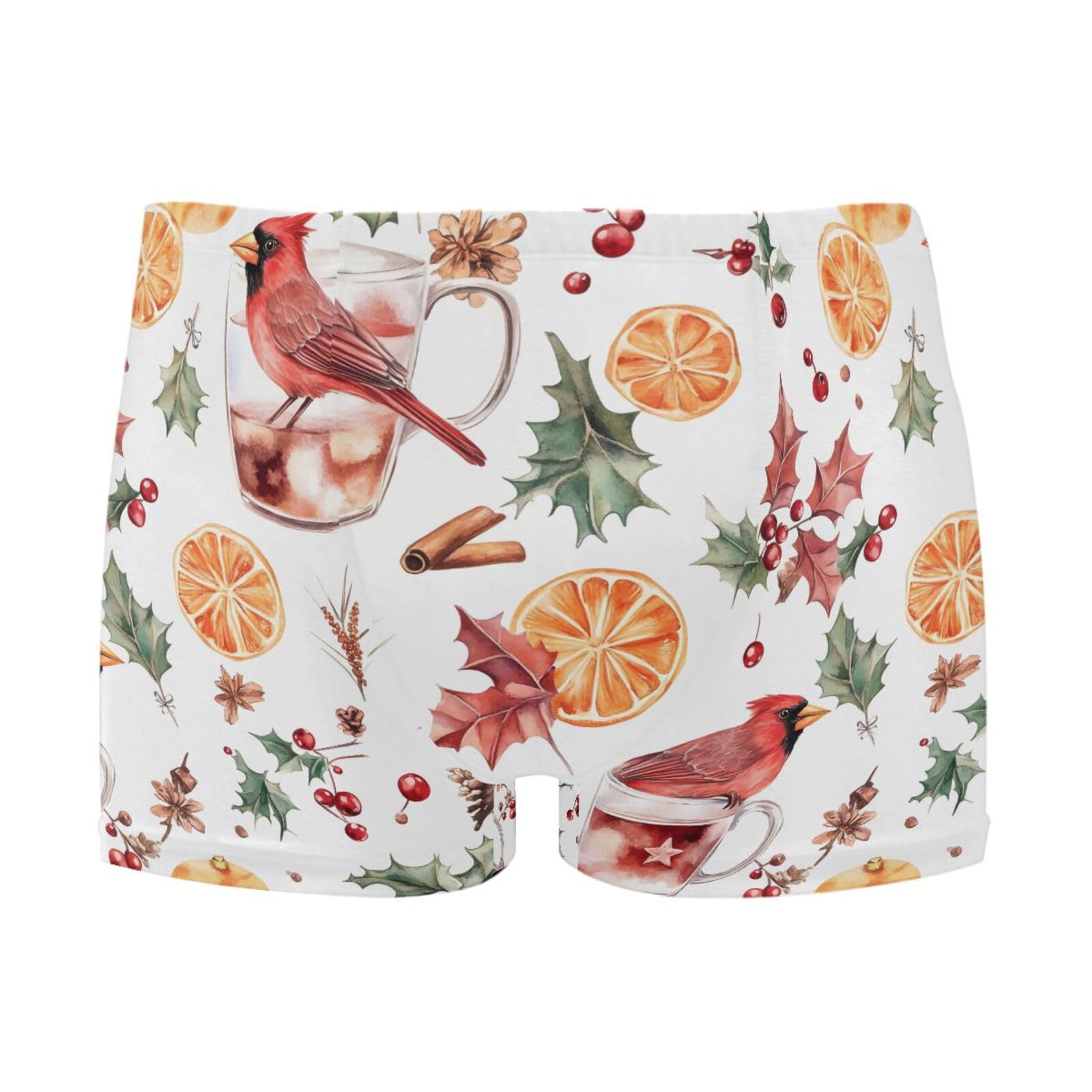 Men's Swim Briefs Christmas Cardinals Swimsuit Swimwear Swim Trunk Square Leg for Men 3XL 202b8120