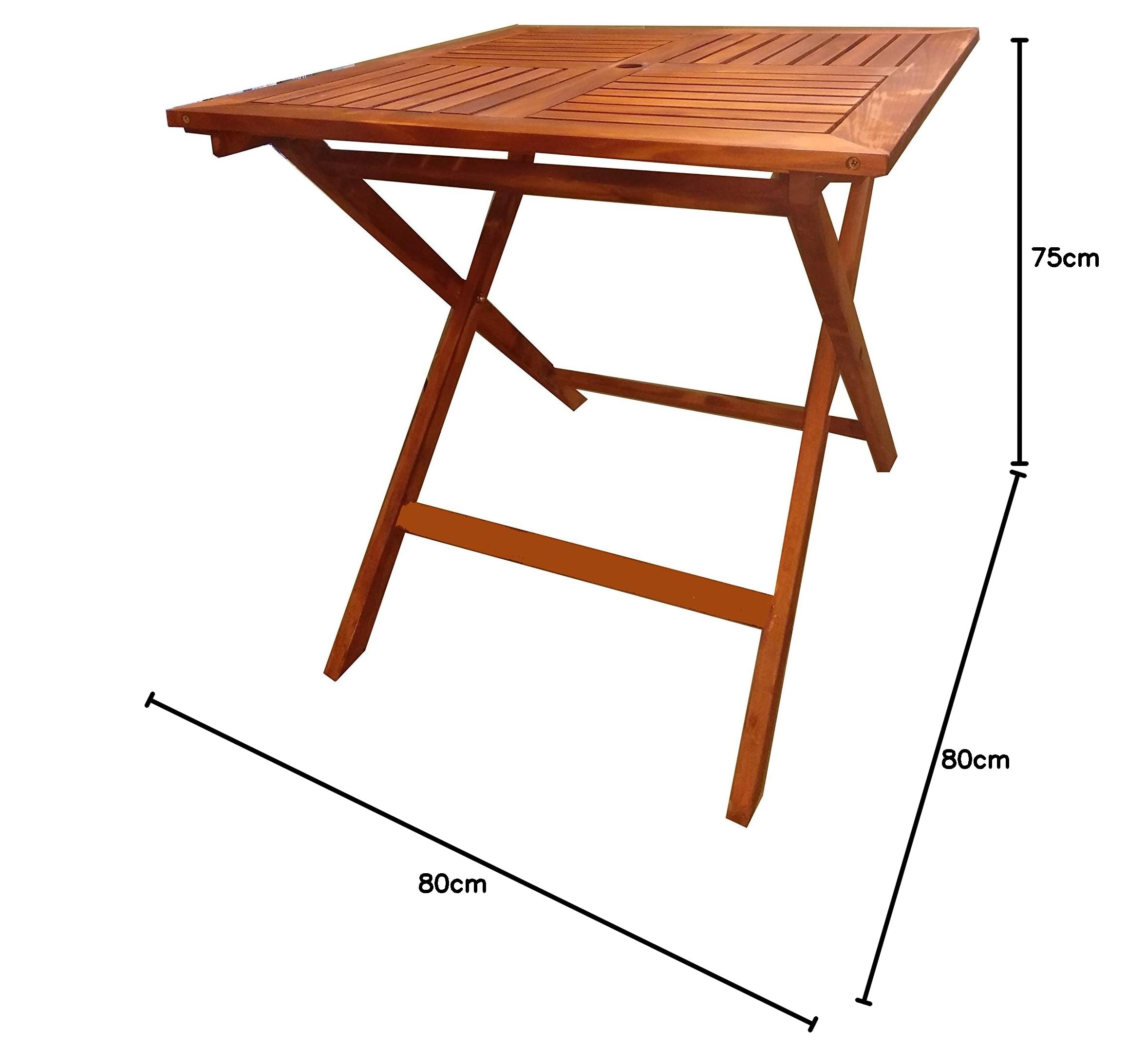 campingtisch 80x80 P&J Holzklappbaren tragbaren Tisch, klapptisch (80x80 см, hell) OUTSIDER Beheizbarer Campingstuhl Hochlehner p_onsale Linsenmaterial:Polycarbonat