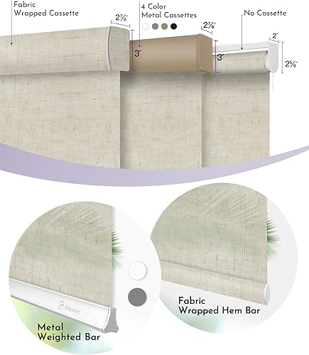 Miniatura 6 de Graywind Persianas motorizadas con filtro de luz compatibles con Alexa Google, control remoto recargable, persianas inteligentes con cenefa para