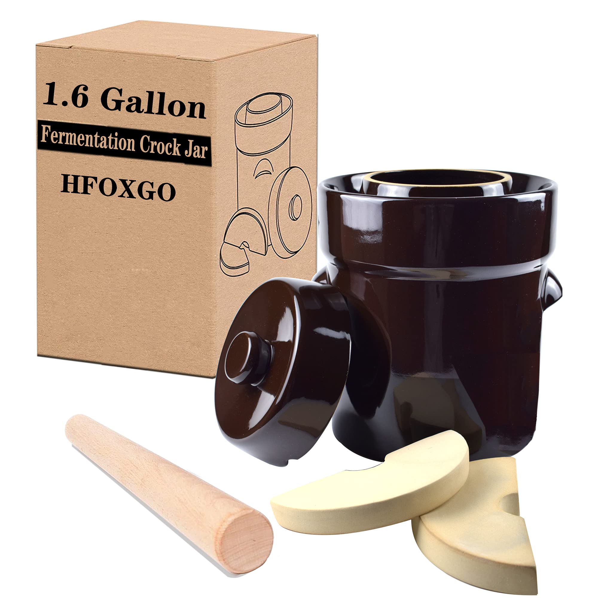 Buy Fermentation Crock Sauerkraut Jar Stoneware Pot Ceramic for Kimchi