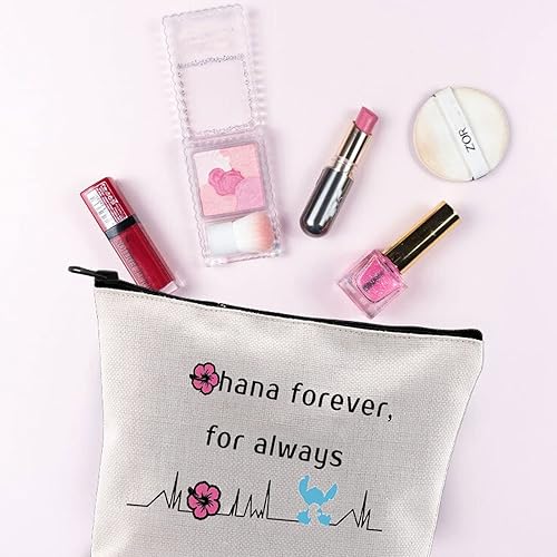 Miniatura 3 de G2TUP Regalo de amistad para familiares y amigos, flores de hibisco hawaiano, bolsa de maquillaje de viaje, bolsa de amistad para siempre, Oh para
