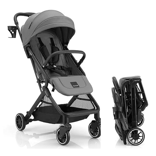 Gromast Compact Fold Baby Stroller, Gray