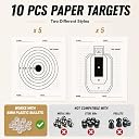 Guyuyii Ieasycan Armiyo Portable BB Bullets Recycling Device Airsoft Aim Target for Shooting Training Device Durable Net Trap 10 Sheets Paper gallery image