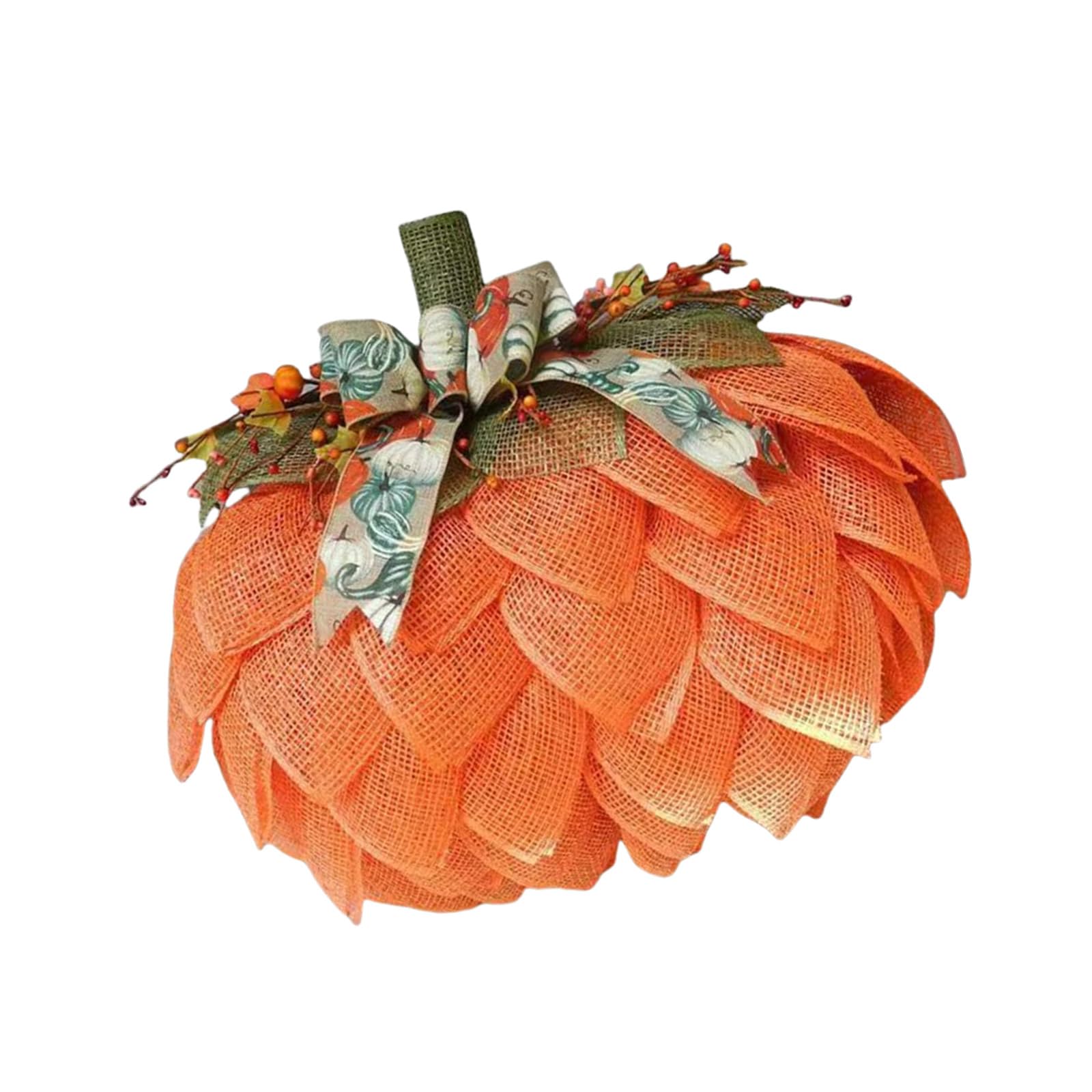 Kalttoy Multicolor Farmhouses Pumpkin Wreath Autumn Burlap Wreath With Pumpkin Designs For Holiday Decorations Farmhouses